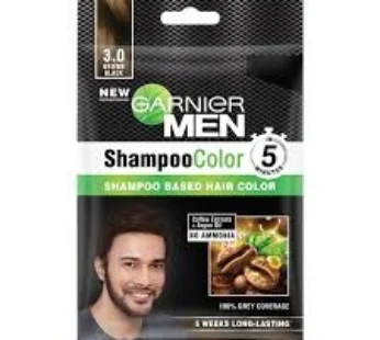 GARNIER MEN SHAMPOO COLOR BROWN BLACK  (20 ML)